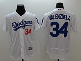 Los Angeles Dodgers #34 Fernando Valenzuela White 2016 Flexbase Authentic Collection Stitched Jersey,baseball caps,new era cap wholesale,wholesale hats